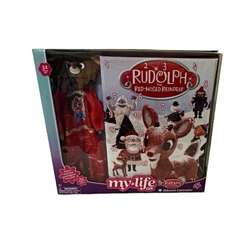 My Life As Christmas Rudolph Reindeer Outfit Advent Calendar Holiday 32 Pc Set